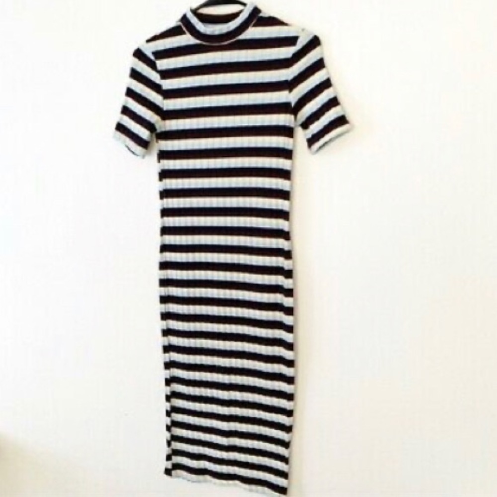 Zara Trafaluc Stripe Midi Dress